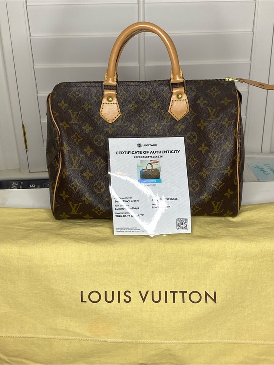 Louis Vuitton Handbags - SOLD! Louis Vuitton Speedy 30 with COA & Dustbag